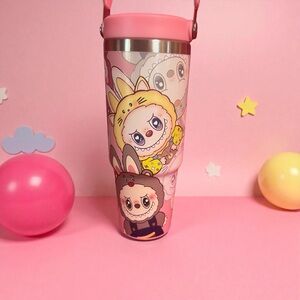 Cute Pink Character Tumbler